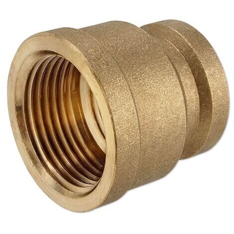 Messing Gewindefitting-Reduziermuffe 1/2'' IG x 3/8'' IG