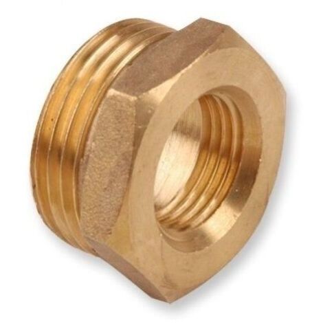Messing Gewindefitting Reduzierstück AG-IG 1" x 1/2"