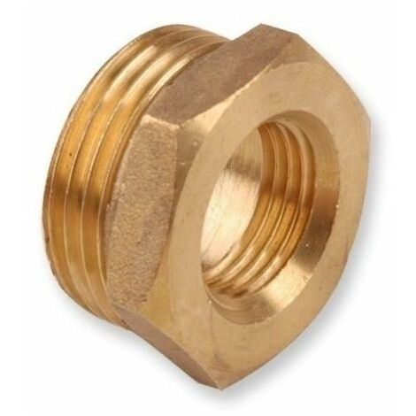 Messing Gewindefitting Reduzierstück AG-IG 3/4" x 1/2"