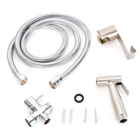 Messing Hand Dusche Bidet-Sprayer Sprühkopf Toilette Duschkopf Hand Toilette Duschkopf Kit Edelstahl 1 x Stecker