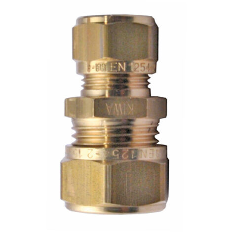 Messing Klemmverschraubung 22 x 15 mm Reduzierung für Kupferrohre