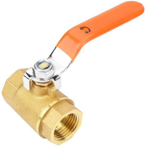 Messing-Kugelhahn DN15 1/2" BSP, 1,6 MPa, für Wasser, Öl und Gas (1 Stück).