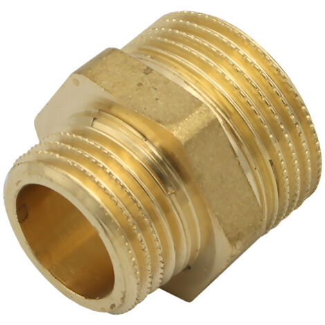 Messing Reduziernippel 1/2" auf 3/4 Zoll Übergangsnippel Reduzierung