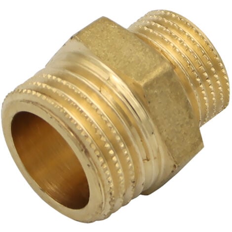 GENERAL FITTINGS Messing Reduziernippel 1/2" auf 3/8 Zoll Übergangsnippel Reduzierung