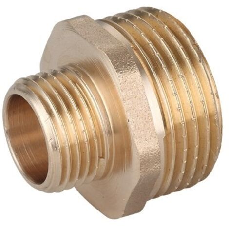 Messing Reduziernippel 1"x1/2" Außen-/Innengewinde