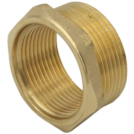 Messing Reduzierstück 1 1/4" IG auf 1 1/2" AG Reduzierung