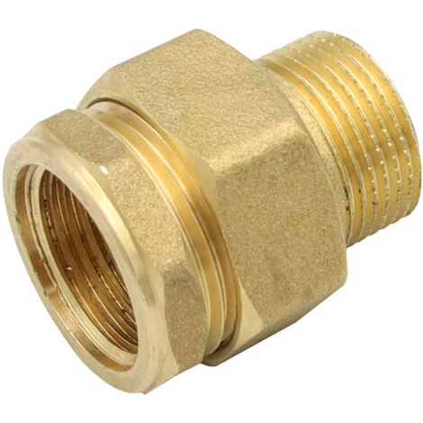 GENERAL FITTINGS Messing Rohr Verschraubung DN20 3/4 Zoll IG/AG Gewindefitting