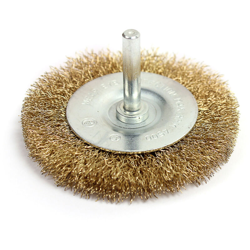 Rotierende Flache Messingdrahtbürste Ø 75 Mm Kreator
