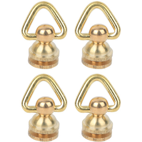 Messing-Rundkopfschrauben mit Metallringen für DIY-Lederarbeiten – Kreatives Hardware-Zubehör