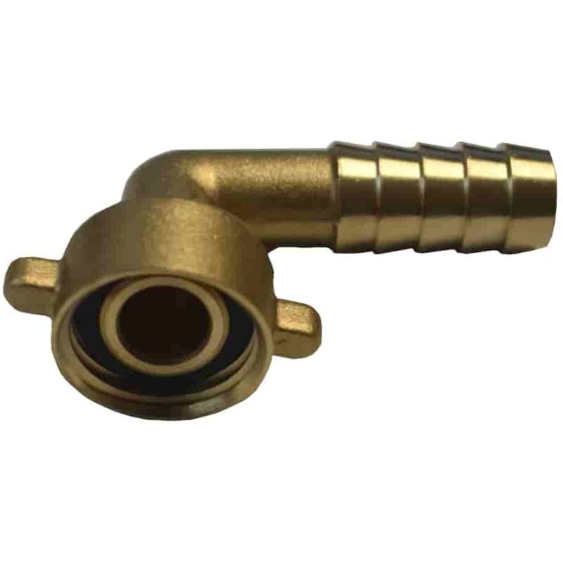 Klasebo® Schlauchverschraubung Messing 1/2 Zoll Winkel, 13 Mm