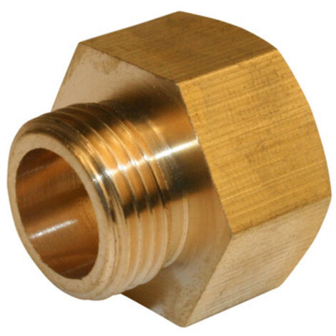 Messing-Schraubnippel M 20 x 27 für Kupferrohr QUICK PLOMBERIE