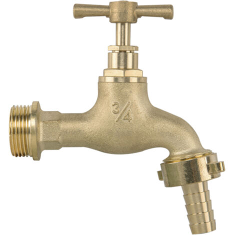 Messing Wasserhahn mit Schlauchanschluss 3/4"