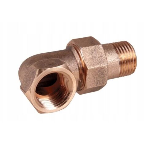 Messing-Winkelverschraubung mit O-Ring 1/2"