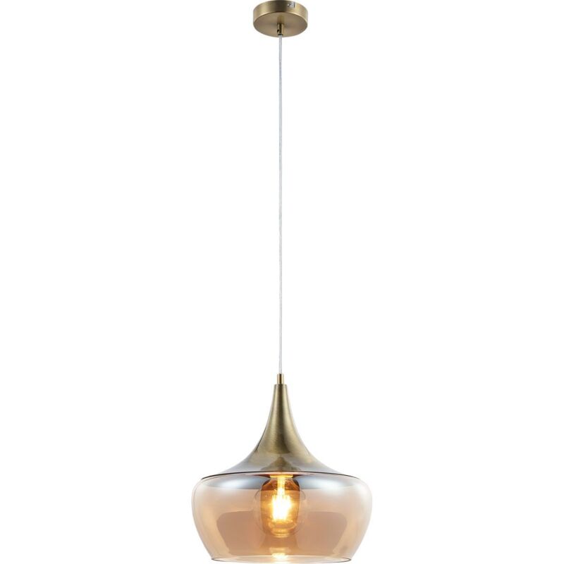 Globo - suspension - AROLA - bronze - verre - Ø 30cm - E27 -