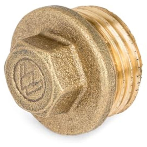 Messingstopfen männlich 3/8''  Kompatibel mit 3/8'' Polyethylenrohren  Garantiert eine sichere und leckagefreie Verbindung