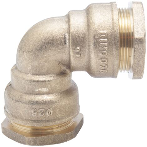 Messingverbindung mit Kompression 90° d25 ply