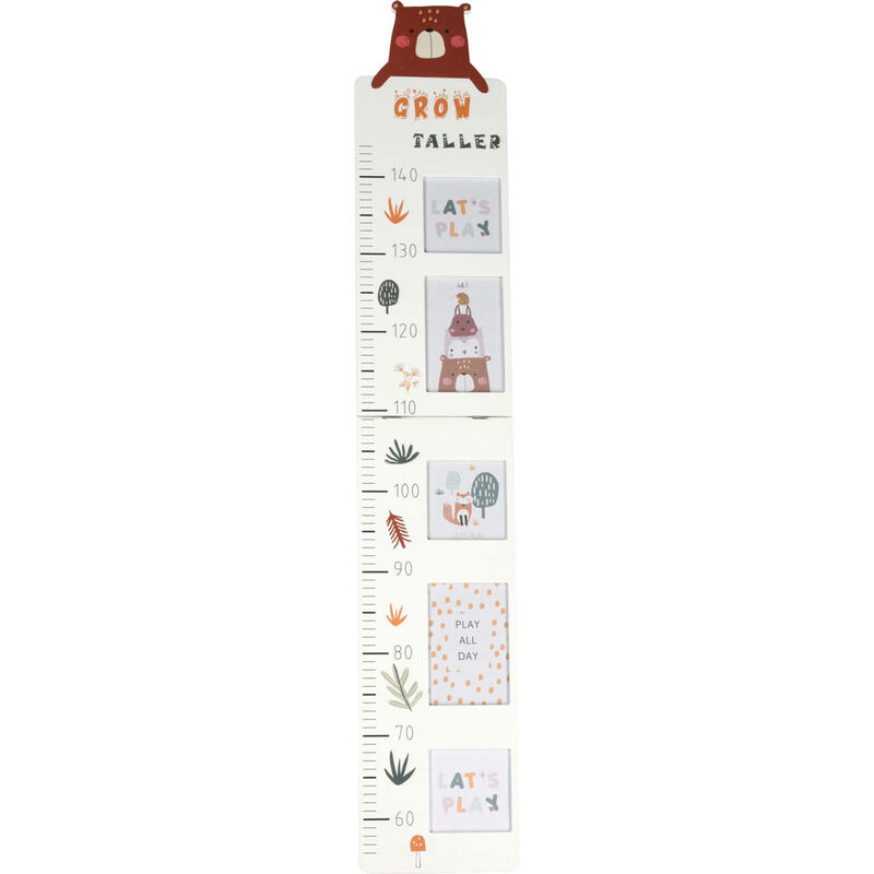 Home Styling Messlatte Für Kinder Bär, Platz Für 5 Bilder, 110 Cm