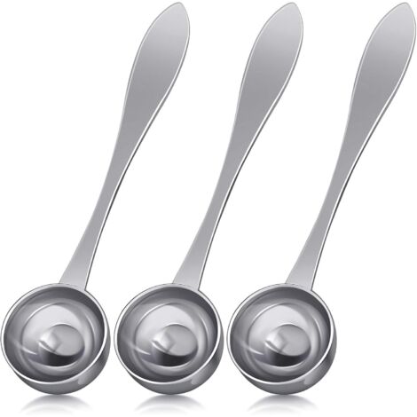 Messlöffel aus Edelstahl, Mini-Kaffee-Messlöffel, lange Messlöffel, Rührlöffel für Kaffee, Tee, Zucker, 20 ml (3, Gold)