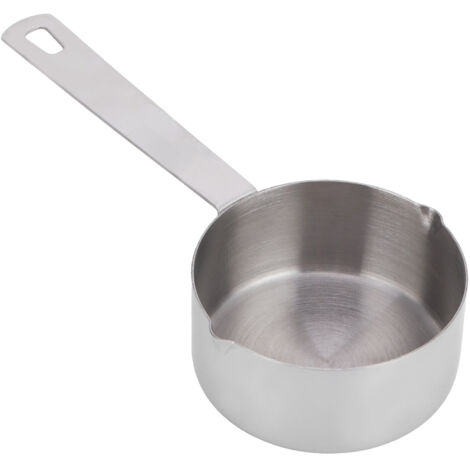 Messlöffel aus Edelstahl zum Backen mit Skala, 1/3 Tasse (80 ml) - Küchenutensilien