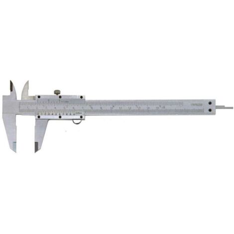 Messschieber mit Feststellschraube mattverchromt 200 mm (1/128")