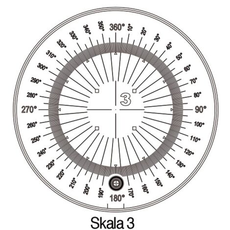 Messskala Tech-Line Skala-D.25/2,5mm Duo-Skala 3 SCHWEIZER