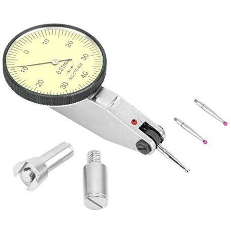 Messuhr-Prüflehre für metrische Schwalbenschwanzführungen mit 2 Messspitzen und einer Genauigkeit von 0-0,8 mm (Rubin)