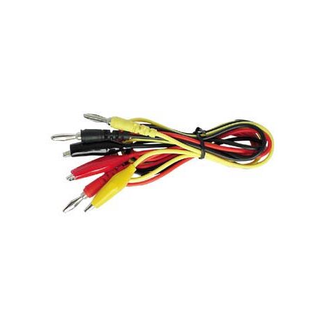 Messungskabel-Set – Bananenstecker / Krokodilklemmen mit Isolierhülle