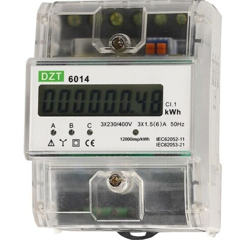 Messwandler-Drehstromzähler DZT6014 230/400V, 1,5/6A 50Hz S0