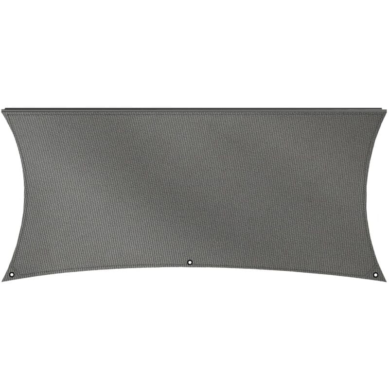 

Toldo de tela con LED gris antracita 2,5x4 m - Mestic