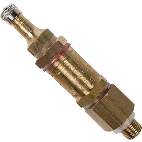 MESTO Soupape de remplissage d'air comprimé avec valve pour pneus de voiture, pour FERROX/INOX laiton