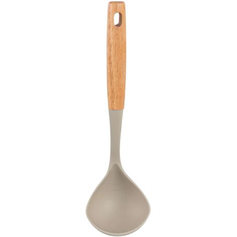 MESTOLO ANTIGRAFFIO LEGNO E SILICONE 34X9.5CM