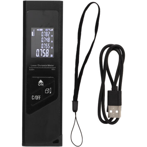 Mesure laser télémètre rechargeable 40 m, outil d'affichage numérique pour la mesure