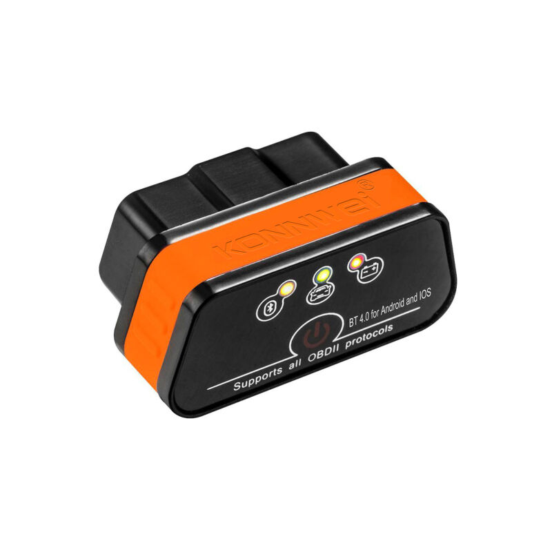 LIFCAUSAL Testeur-Scanner de Diagnostic Auto sans Fil OBDII BT 4.0 KW901 pour Détection de Pannes Moteur