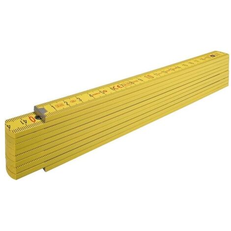 Mesure pliante Bois 2m 16mm Nr.407 jaune Stabila