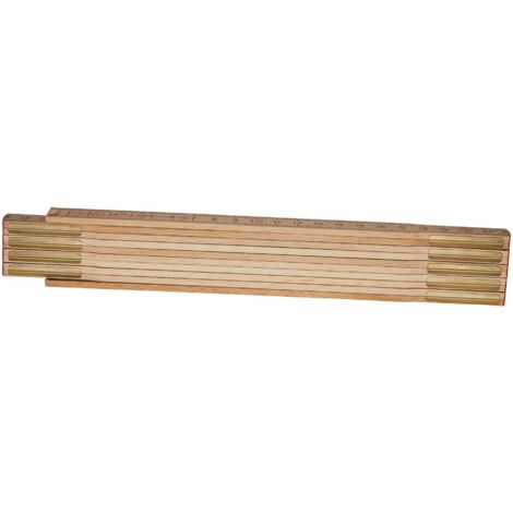 Mesure pliante en bois naturel - 2m x 15mm