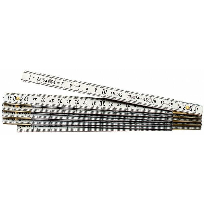 Stanley - Mesure pliante laiton 2 10 branches
