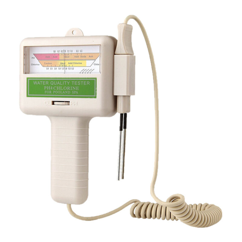 Qersta - Testeur portable de qualité de l'eau - Mesure de ph et de CL2 pour piscine, Spa et Aquarium