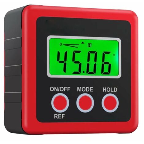 Mesureur Angle Mesure Angle Digital LCD Goniomètres Numériques Coque Chanfrein Inclinomètre Protractor Imperméable Pour Mesurer l'Angle Voiture Travail