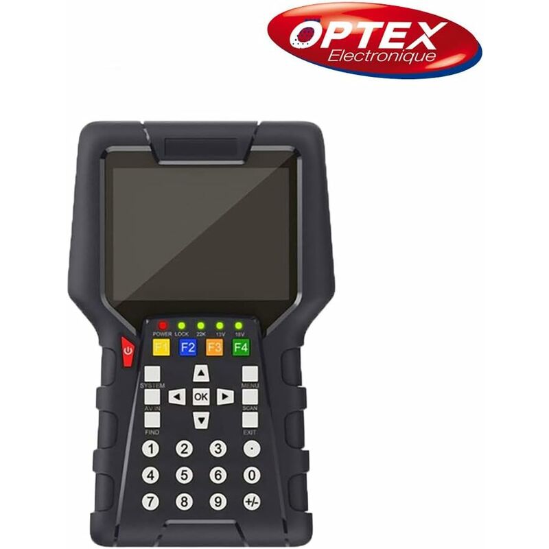 Mesureur de Champ balmet Satellite Terrestre hd Combo DVB-S2 DVB-T2 DVB-C2 mc 980990 - écran lcd 3.5 - Analyseur de spectre et constellation - Noir