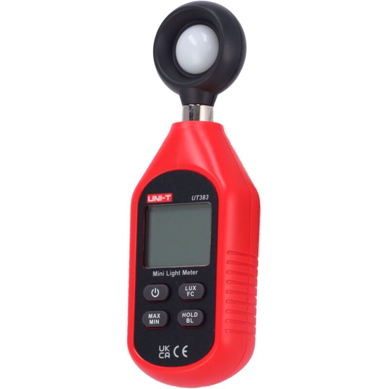 Appareil portatif de mesure de l'éclairage - Écran rétroéclairé - Taux d'échantillonnage élevé - Valeurs caractéristiques: max/min - Arrêt automatique