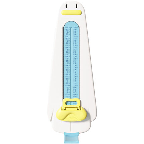 Mesureur de Pied Enfant Haute Précision, Appareil de Mesure de Chaussures Sécurisé et Portable pour Enfants, Blanc