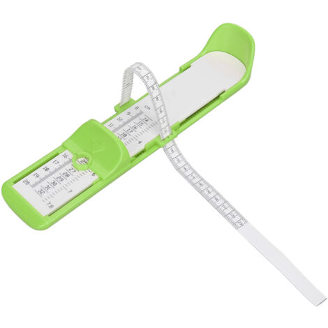 Mesureur de Pied Enfant Portable 20cm Vert Sécurisé pour Chaussures