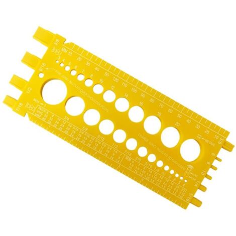 Mesureur De Vis 1 Pièce, Règle De Mesure De Vis Et Écrou, Outil De Écrou Portable, Identifiant De Boulon Et D'