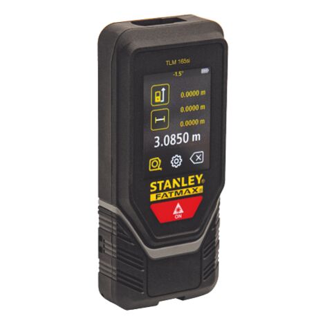 Mesureur laser Stanley TLM 165-SI gamme 0,15-60 m alimente' par batterie pre'cision   1,5 mm/10 m multifonction