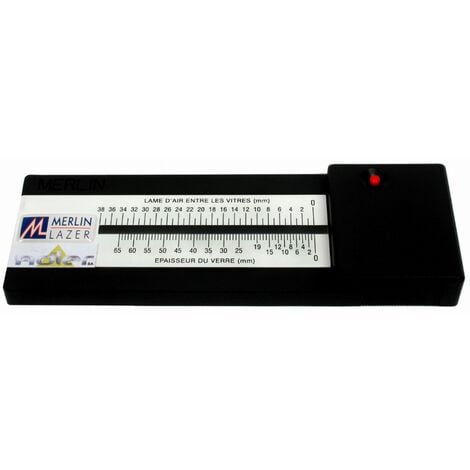 Jauge merlin mesure épaisseur verre/vitrage - ADLER - 18360H