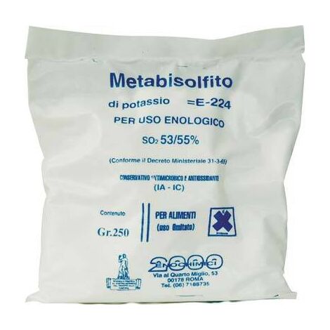 METABISOLFITO POTASSICO ENOLOGICO E224