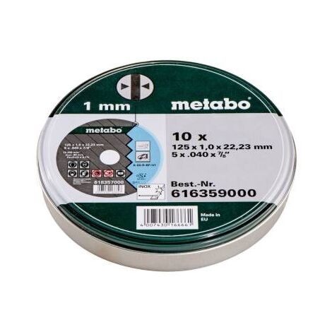 Metabo 10 Dischi da taglio SP 125x1 (616359000)