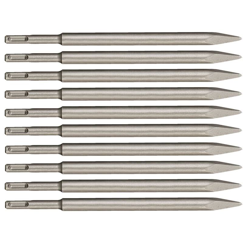 Image of 10 Stück SDS-plus Spitzmeißel Classic, Länge: 250 mm für Bohrhammer - Metabo