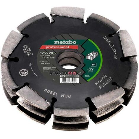 Metabo 125mmx28.5x22mm Diamond Blade for MFE40 Wall Chaser
