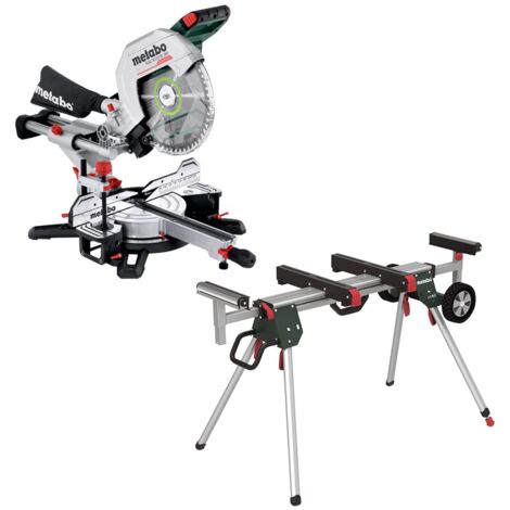 Metabo 18V KGS 18 LTX BL 305 Brushless Mitre Saw + Roller Stand 305mm 12 Inch